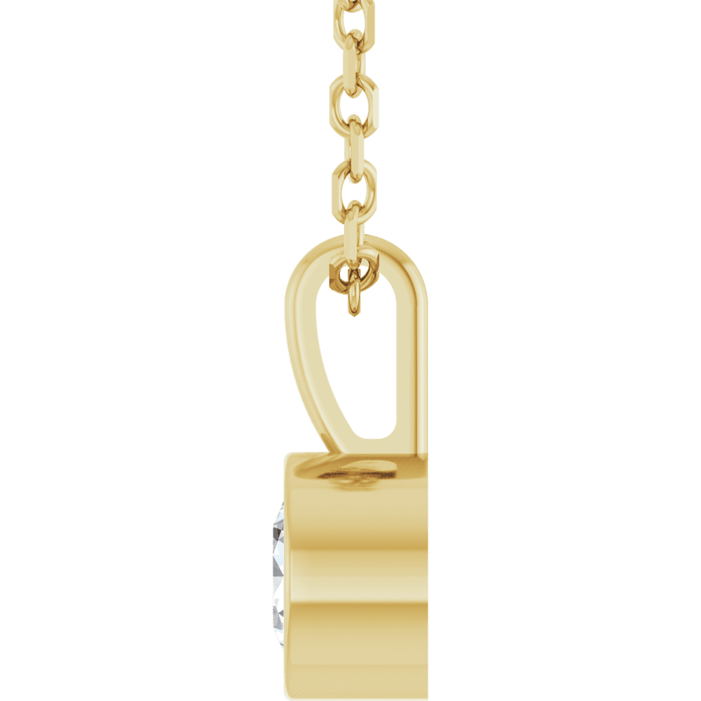 THE BEZEL SOLITAIRE NECKLACE · 1/4 CT · NATURAL DIAMOND