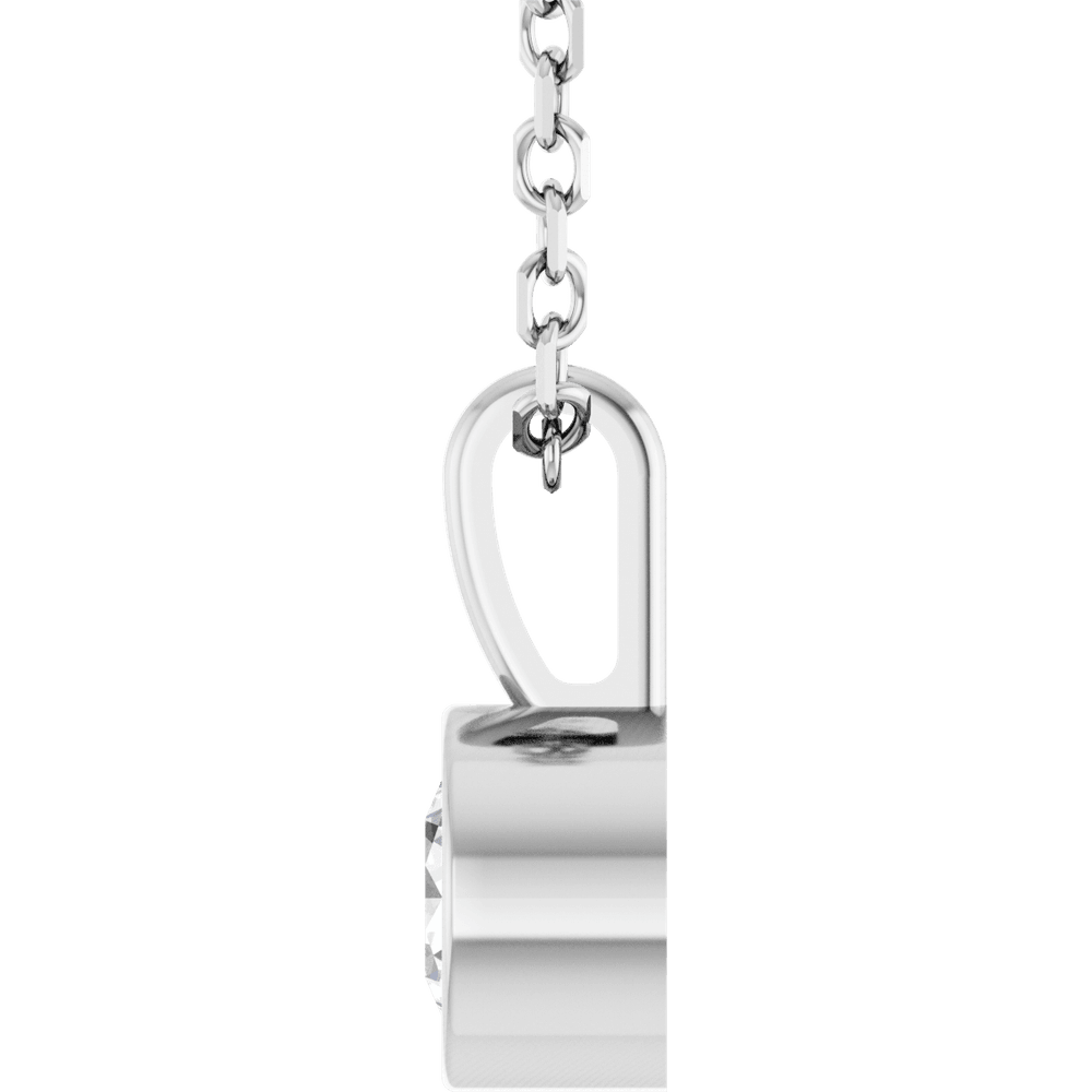 THE BEZEL SOLITAIRE NECKLACE · 1/4 CT · NATURAL DIAMOND