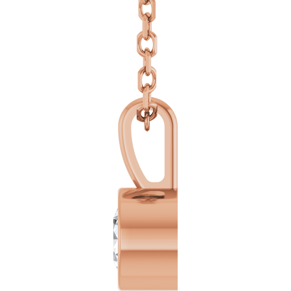THE BEZEL SOLITAIRE NECKLACE · 1/4 CT · NATURAL DIAMOND
