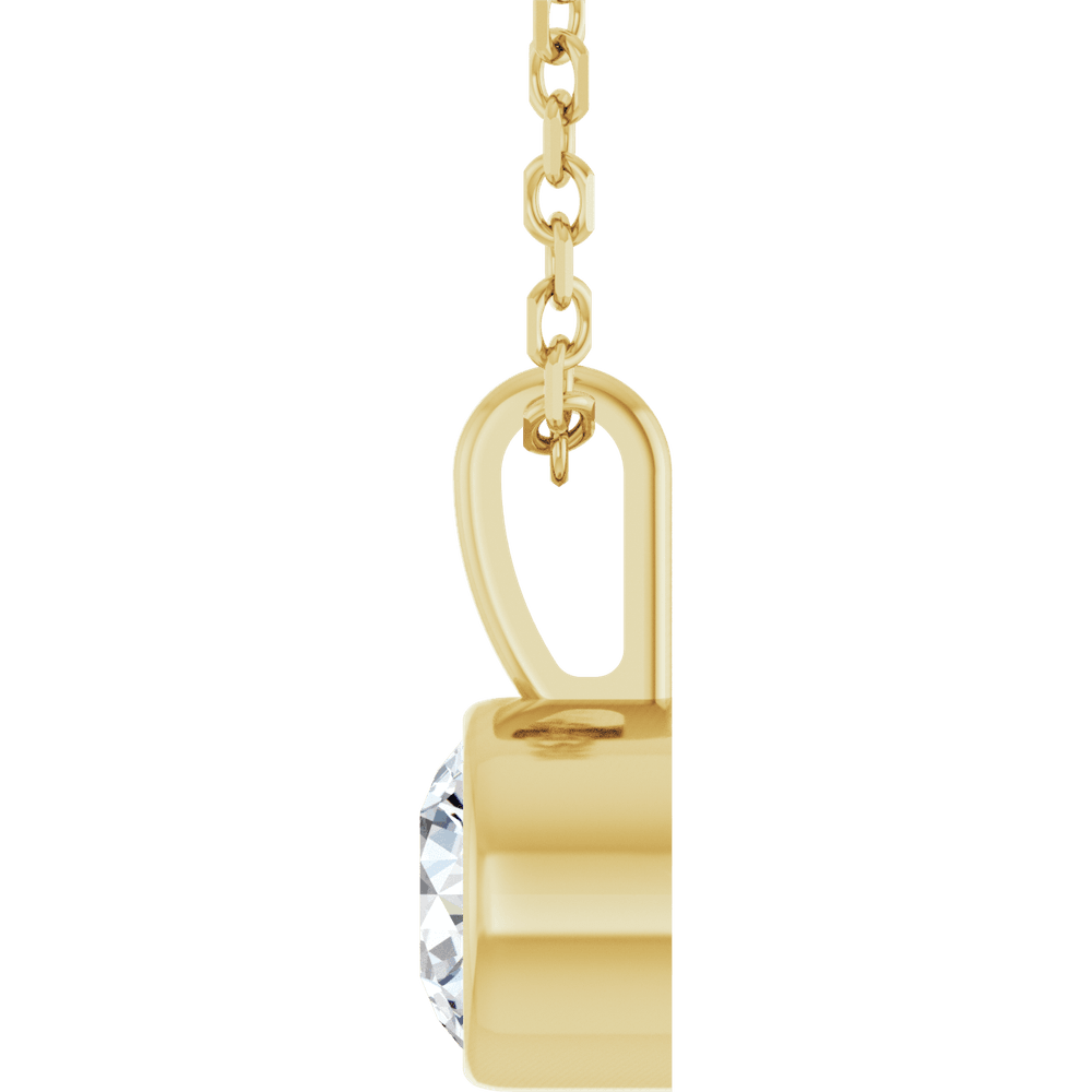 THE BEZEL SOLITAIRE NECKLACE · 1/3 CT · LAB-GROWN DIAMOND
