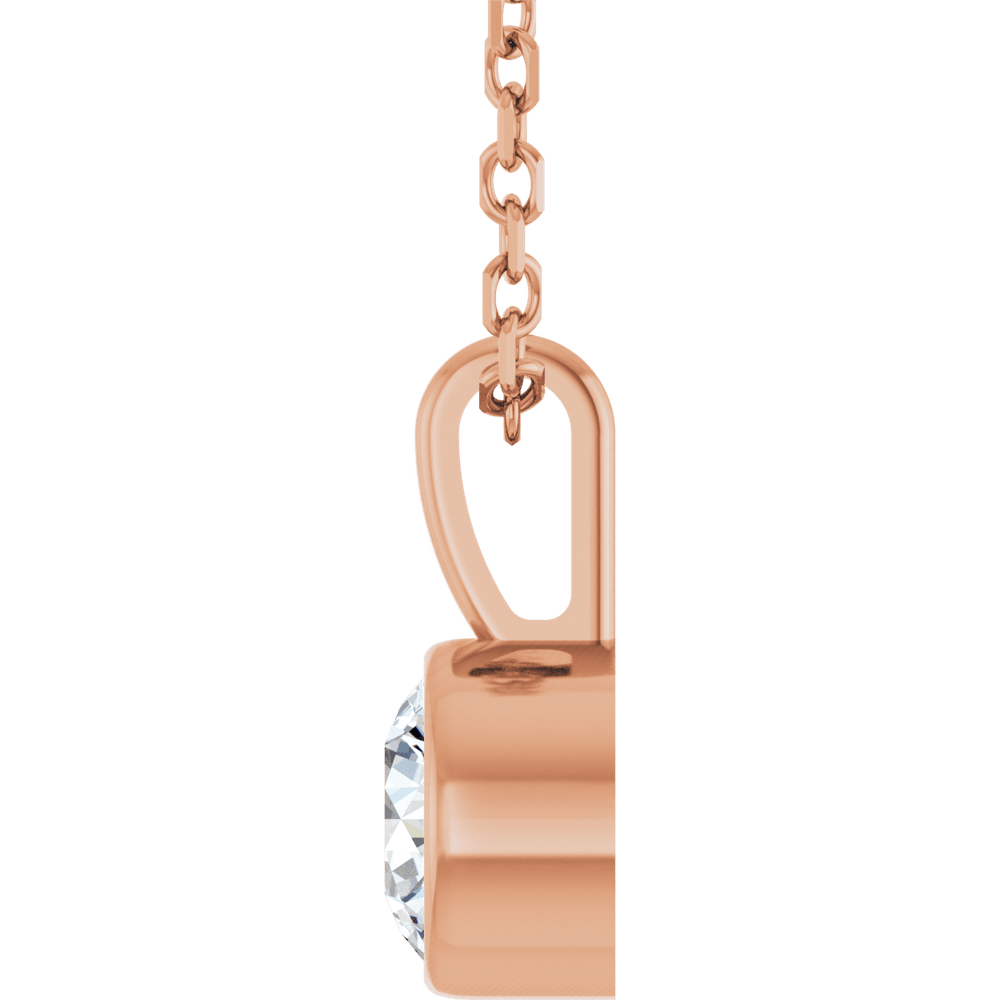THE BEZEL SOLITAIRE NECKLACE · 1/3 CT · LAB-GROWN DIAMOND