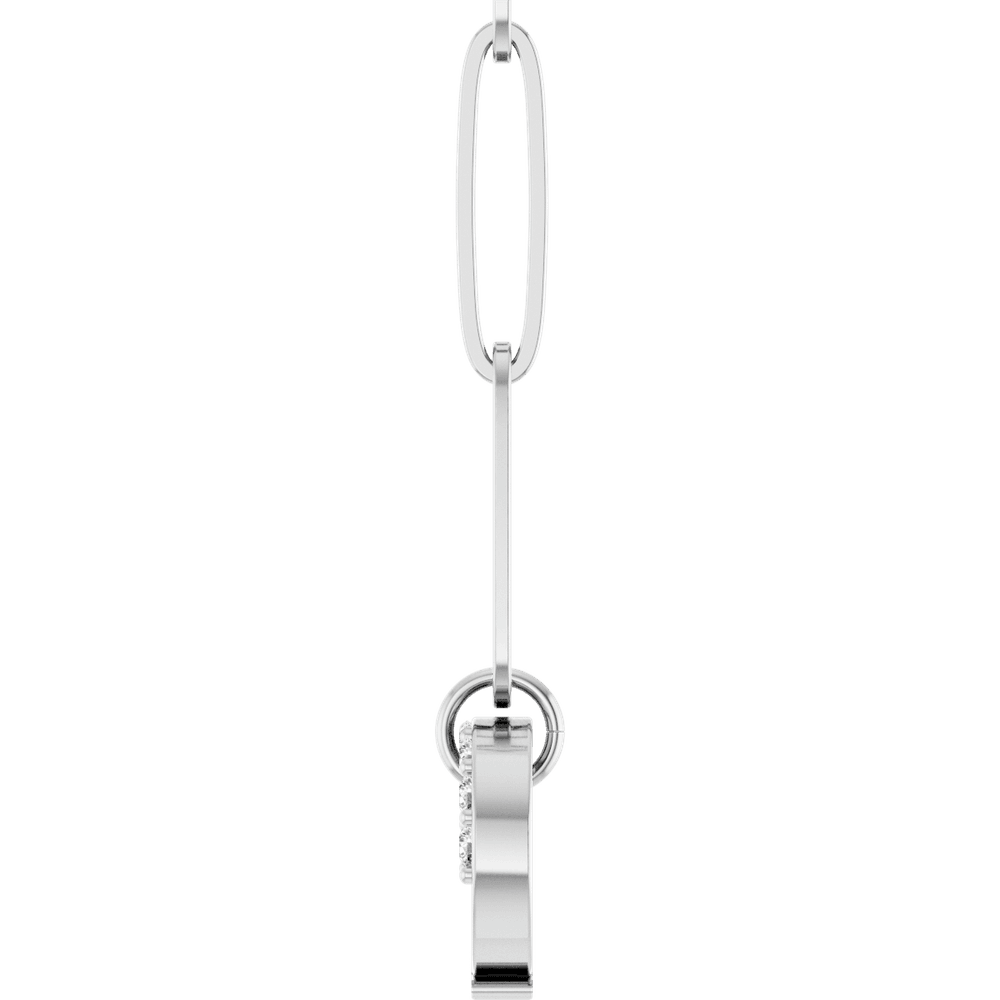 THE DIAMOND CARABINER CHARM NECKLACE