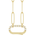 THE DIAMOND CARABINER CHARM NECKLACE