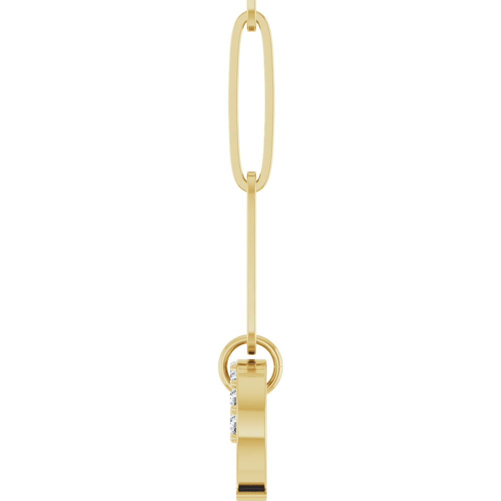 THE DIAMOND CARABINER CHARM NECKLACE