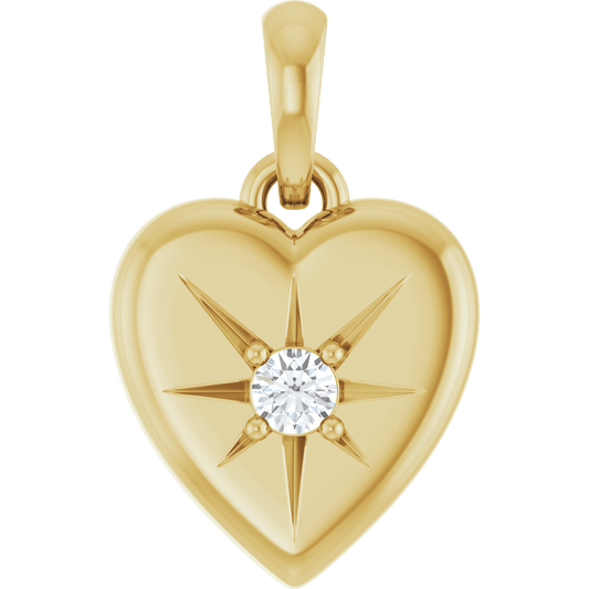 THE STARBURST HEART PENDANT