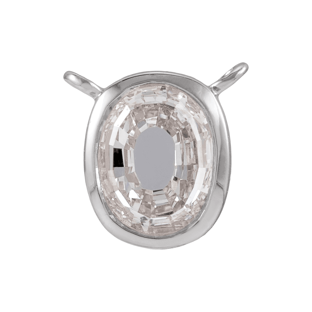 The Bezel Diamond Initial Dangle