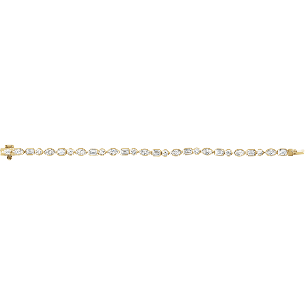 MIXED-CUT LINE BRACELET