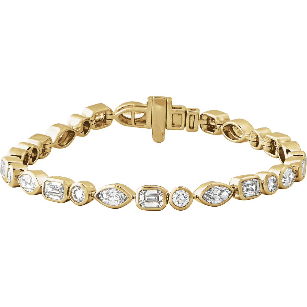 MIXED-CUT LINE BRACELET