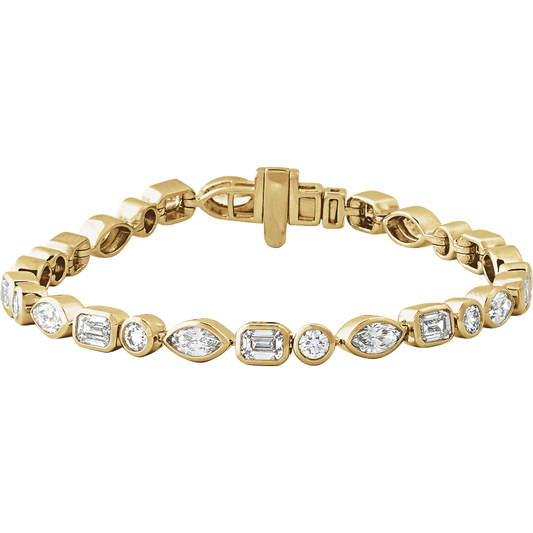 MIXED-CUT LINE BRACELET