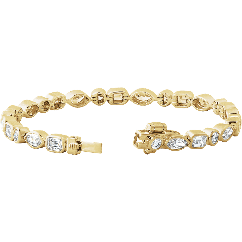 MIXED-CUT LINE BRACELET