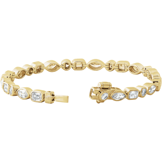 MIXED-CUT LINE BRACELET
