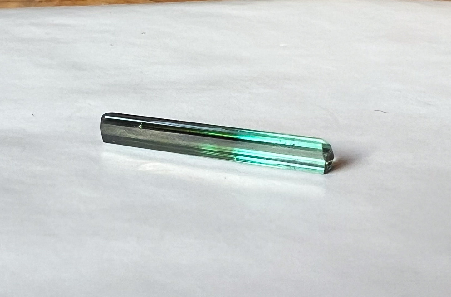 3.09ct Green-Blue Afghan Tourmaline — Vertical Drop Pendant — Made to Order