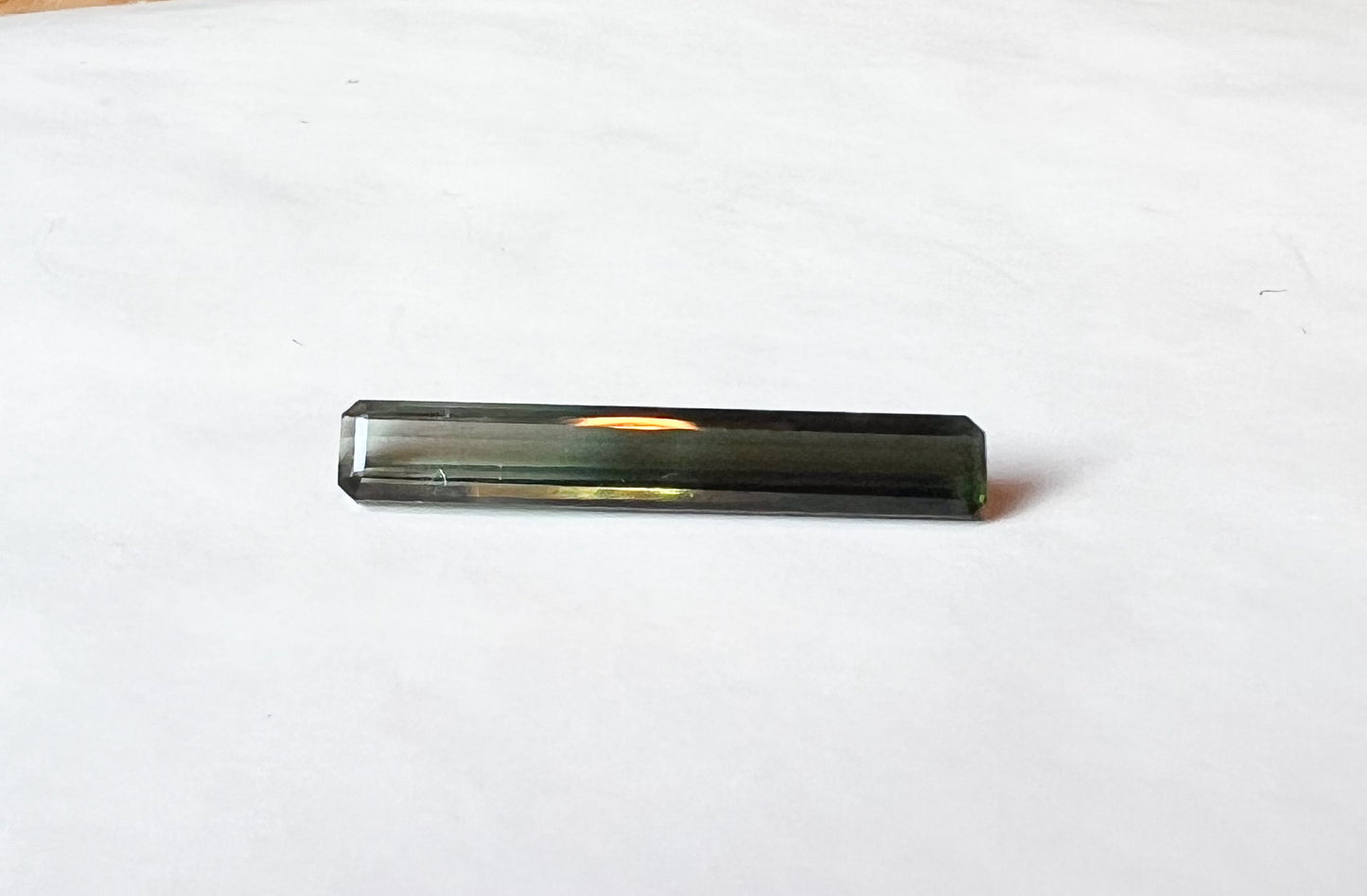 3.09ct Green-Blue Afghan Tourmaline — Vertical Drop Pendant — Made to Order