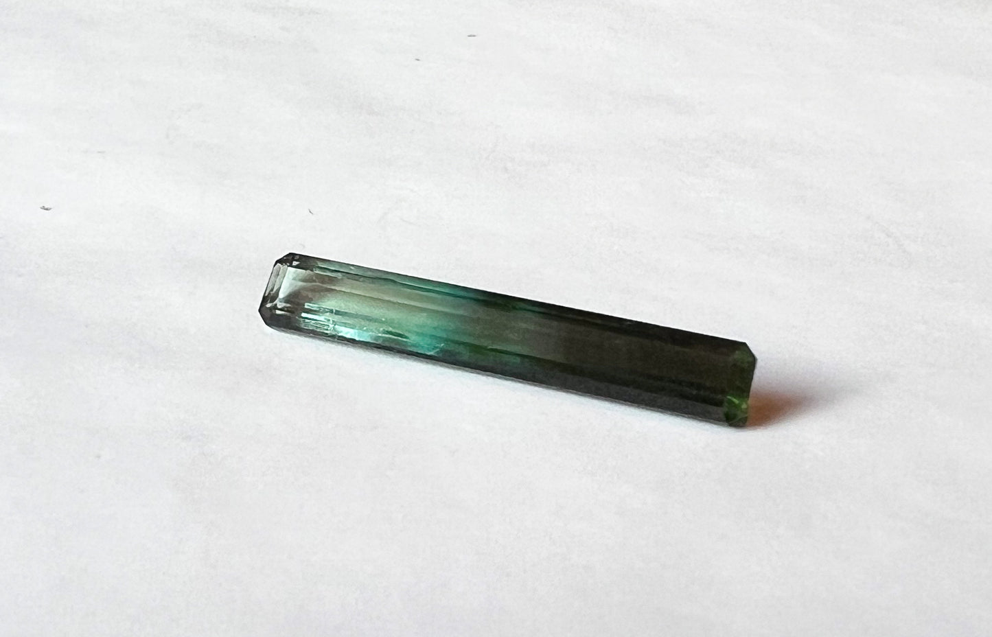 3.09ct Green-Blue Afghan Tourmaline — Vertical Drop Pendant — Made to Order