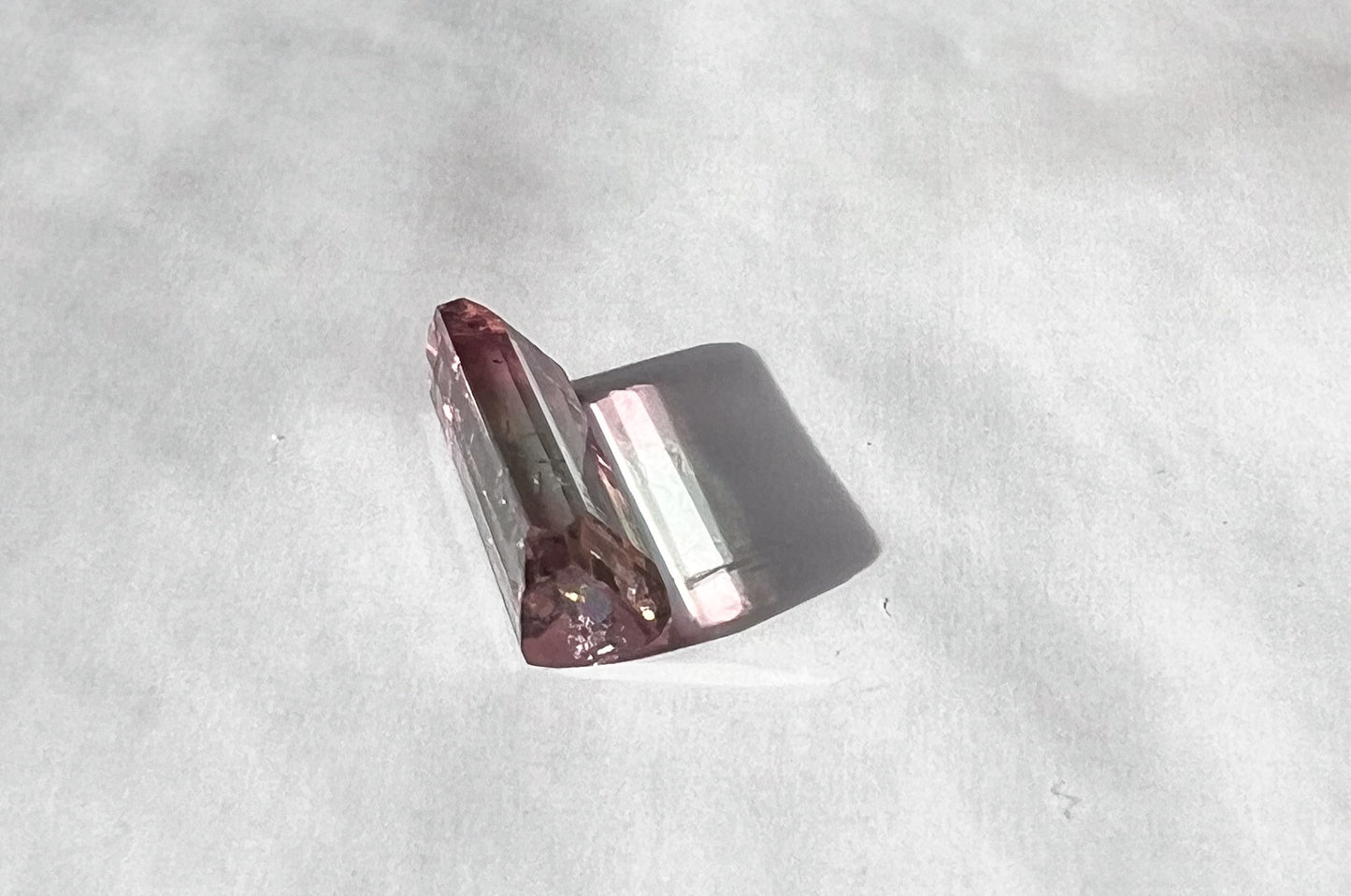 1.55ct Watermelon Afghan Tourmaline — T Bar Pendant