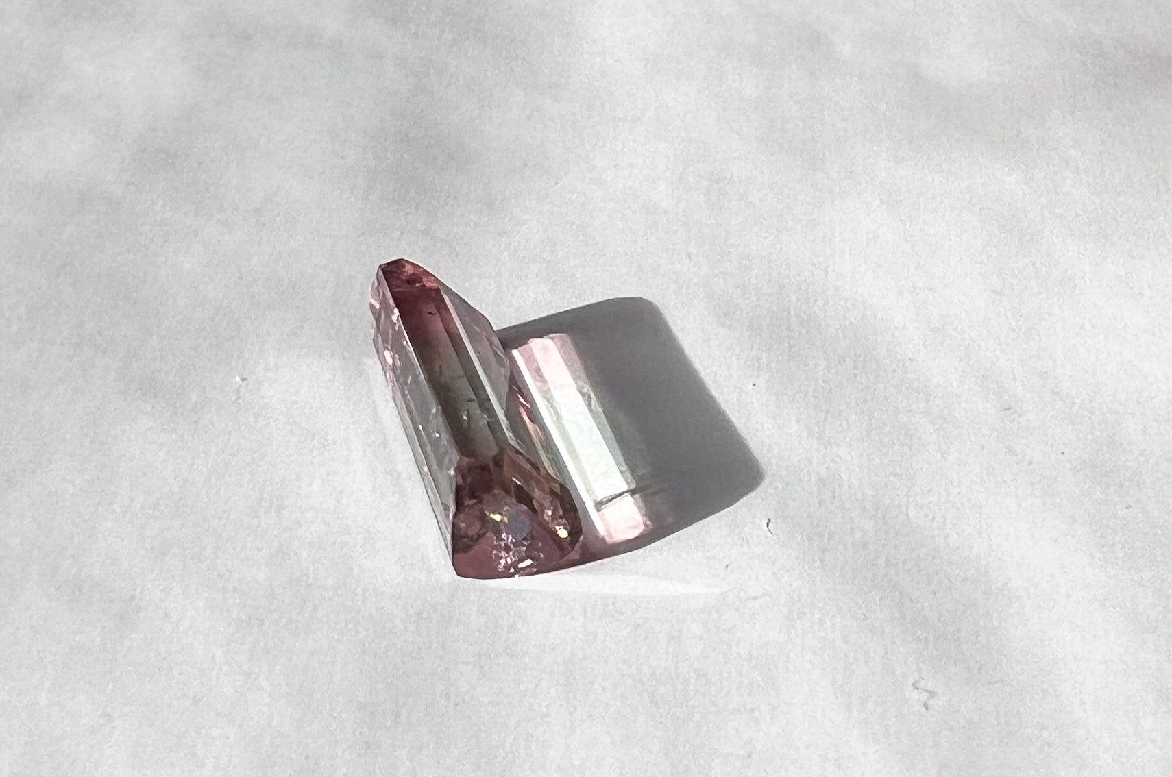 1.55ct Watermelon Afghan Tourmaline — T Bar Pendant