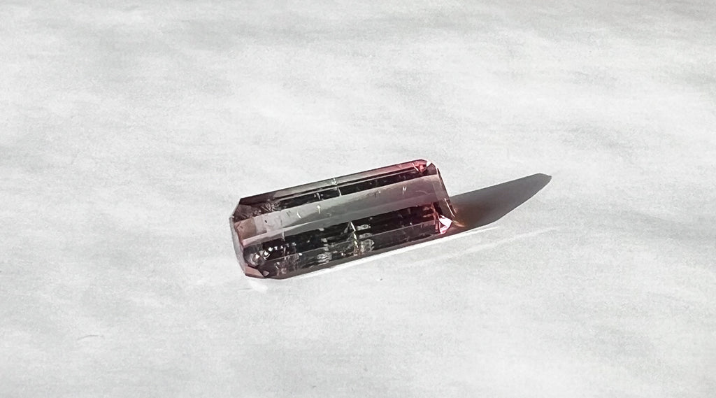 1.55ct Watermelon Afghan Tourmaline — T Bar Pendant
