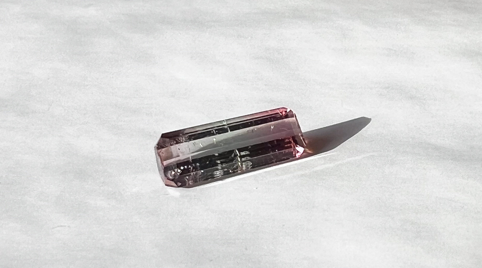 1.55ct Watermelon Afghan Tourmaline — T Bar Pendant