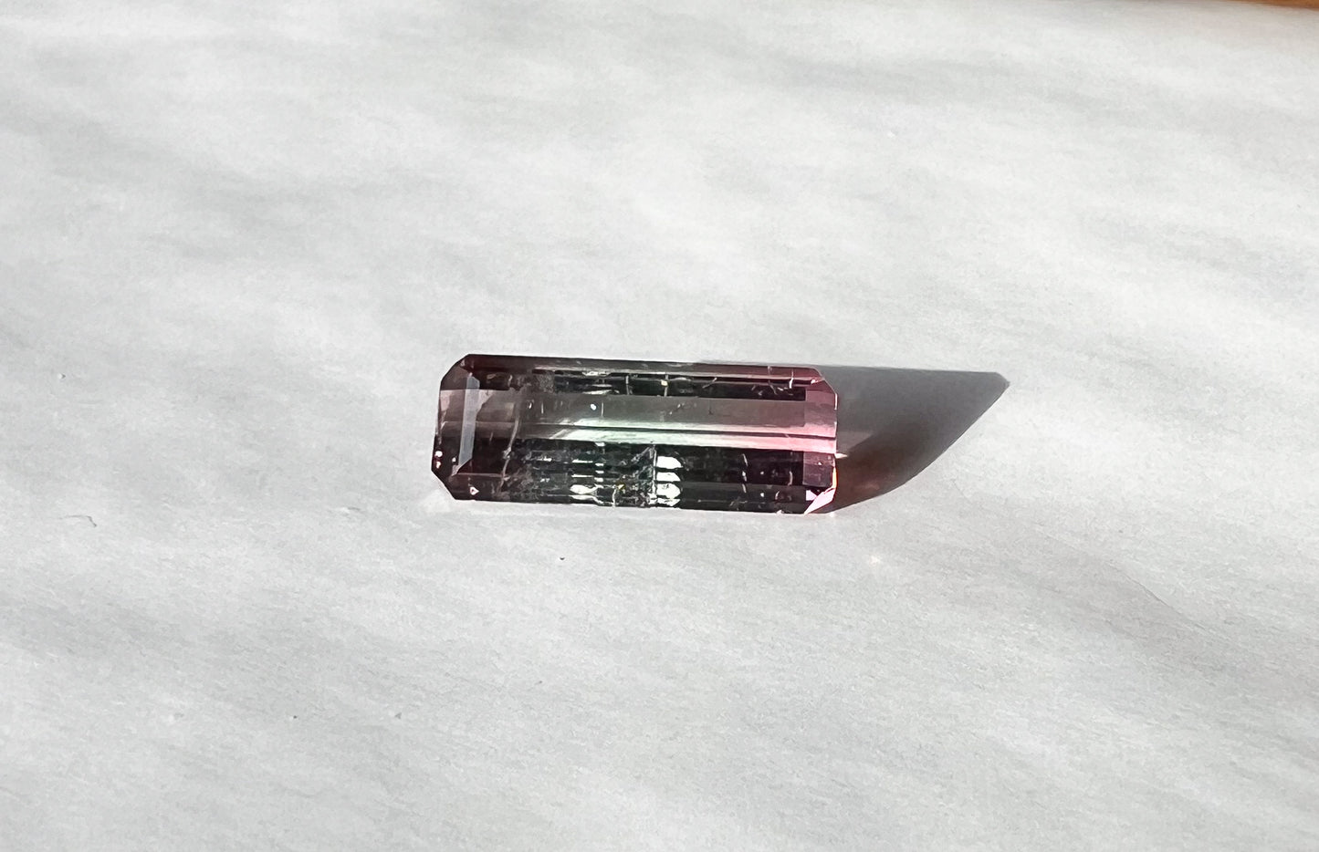1.55ct Watermelon Afghan Tourmaline — T Bar Pendant