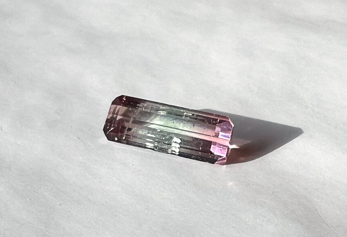 1.55ct Watermelon Afghan Tourmaline — T Bar Pendant