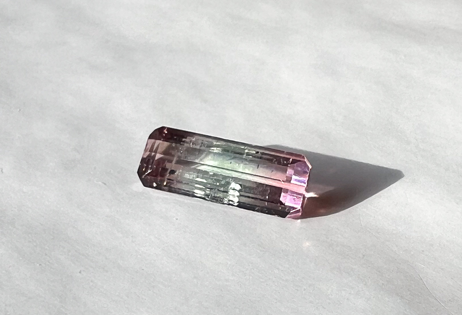 1.55ct Watermelon Afghan Tourmaline — T Bar Pendant