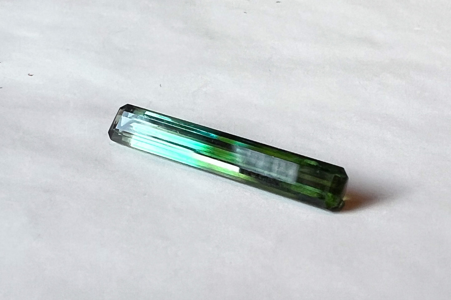 3.09ct Green-Blue Afghan Tourmaline — Vertical Drop Pendant — Made to Order
