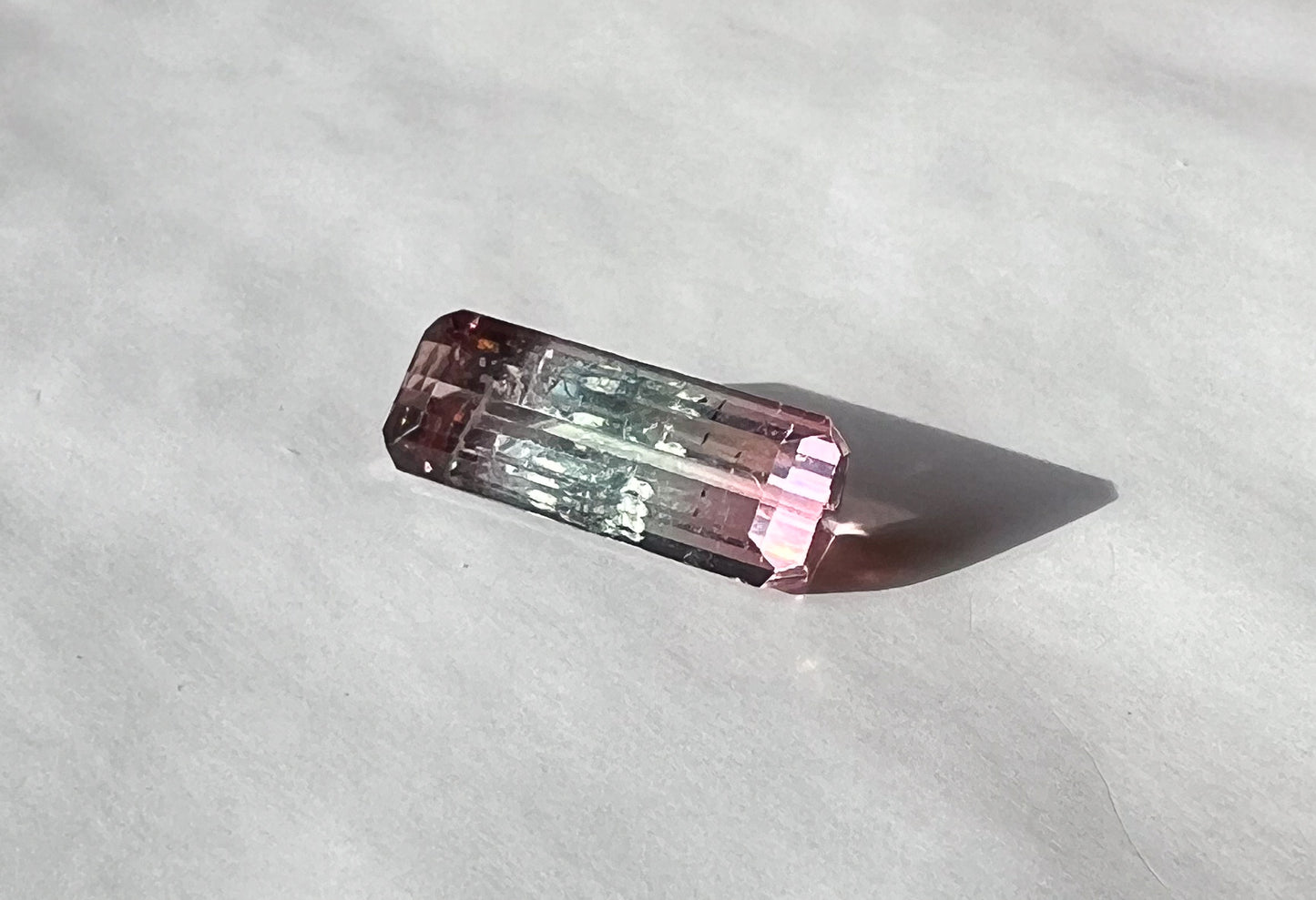 1.55ct Watermelon Afghan Tourmaline — T Bar Pendant