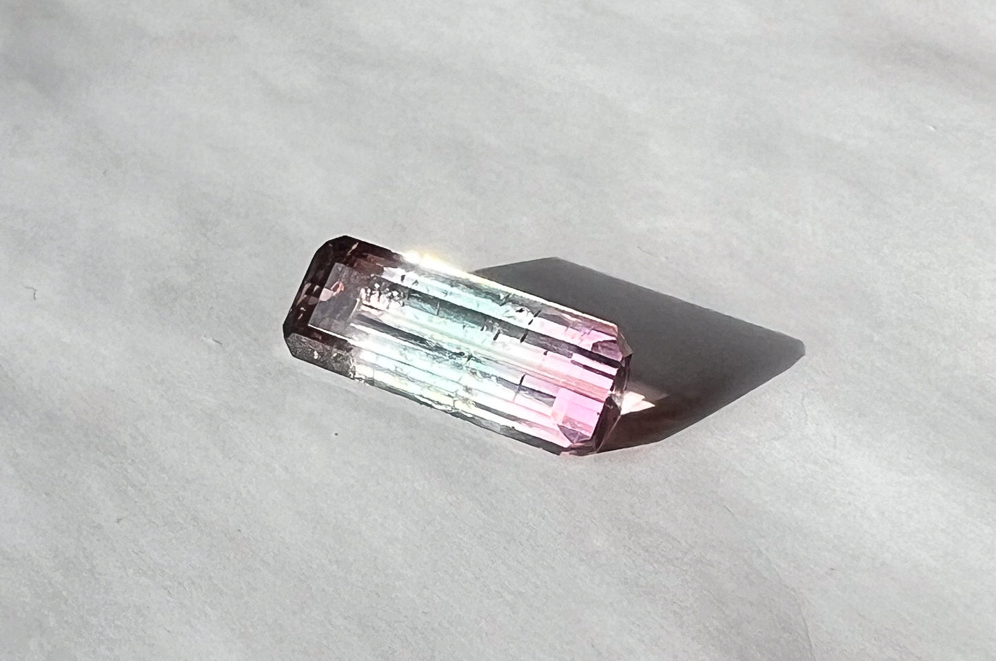 1.55ct Watermelon Afghan Tourmaline — T Bar Pendant