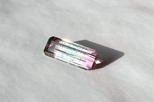 1.55ct Watermelon Afghan Tourmaline — T Bar Pendant