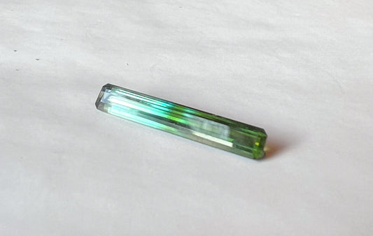 3.09ct Green-Blue Afghan Tourmaline — Vertical Drop Pendant — Made to Order