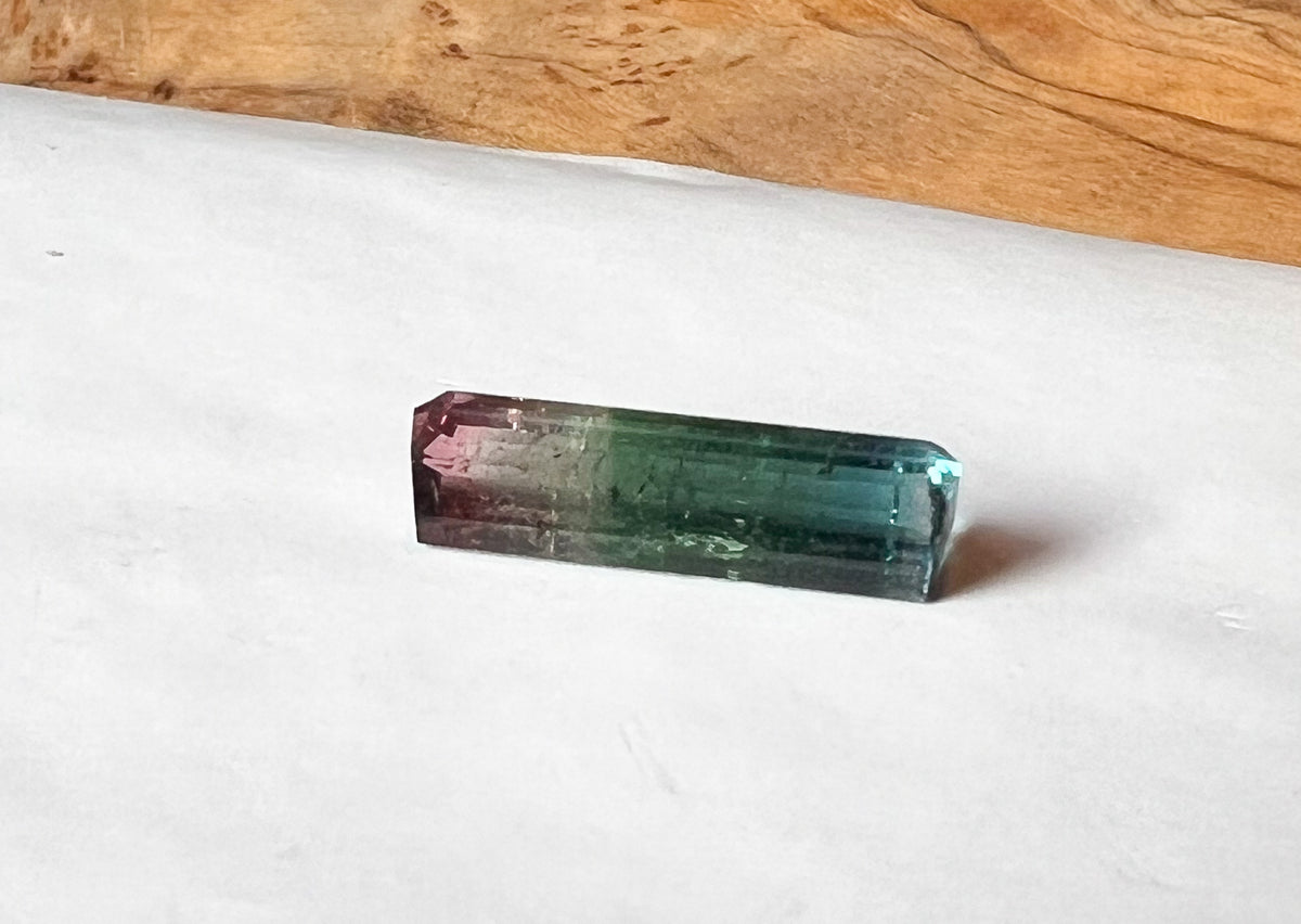 4.15ct Rainbow Parti Afghan Tourmaline — Palimpsest Signet or Pendant — Made to Order