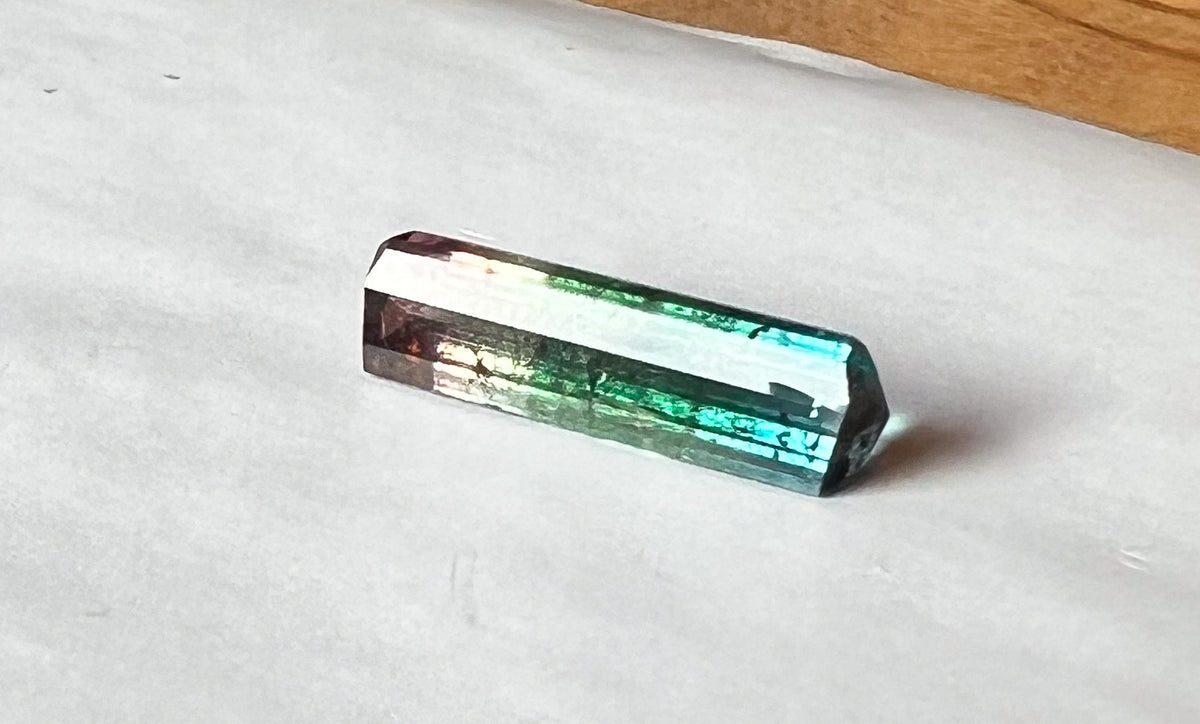 4.15ct Rainbow Parti Afghan Tourmaline — Palimpsest Signet or Pendant — Made to Order