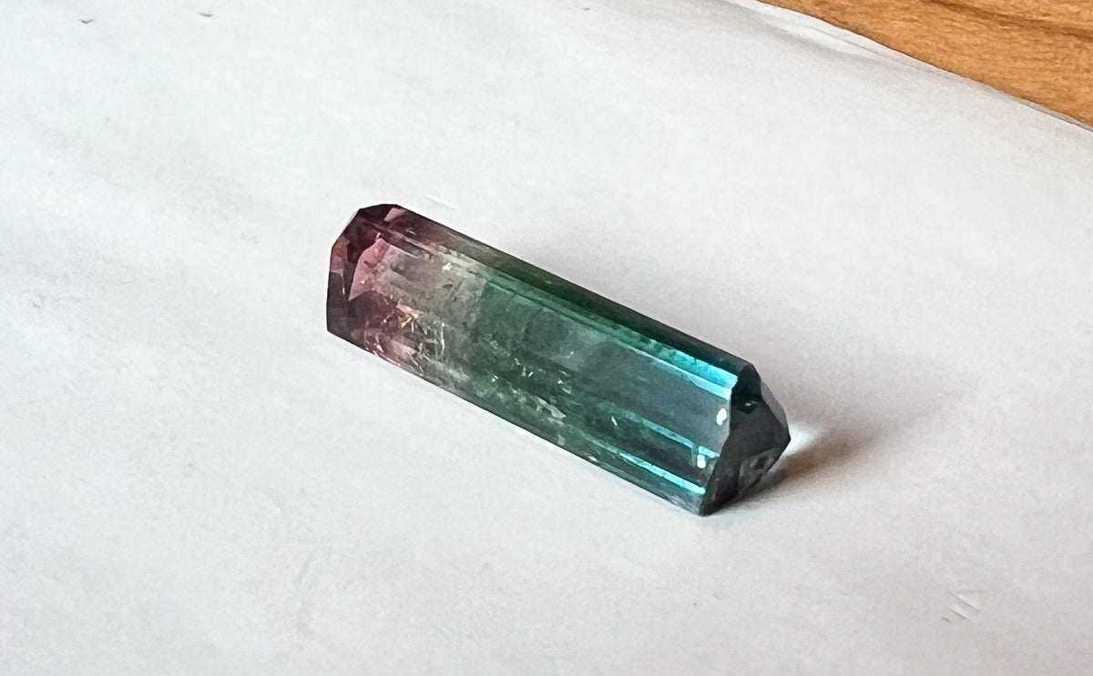 4.15ct Rainbow Parti Afghan Tourmaline — Palimpsest Signet or Pendant — Made to Order