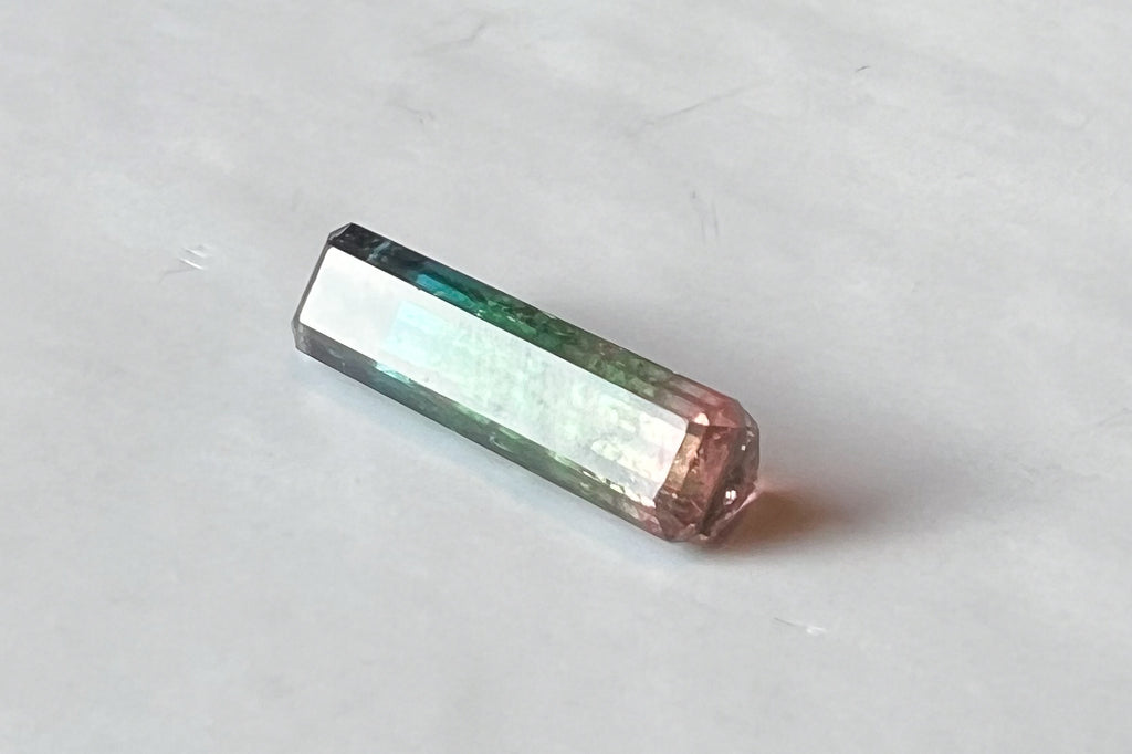 4.15ct Rainbow Parti Afghan Tourmaline — Palimpsest Signet or Pendant — Made to Order