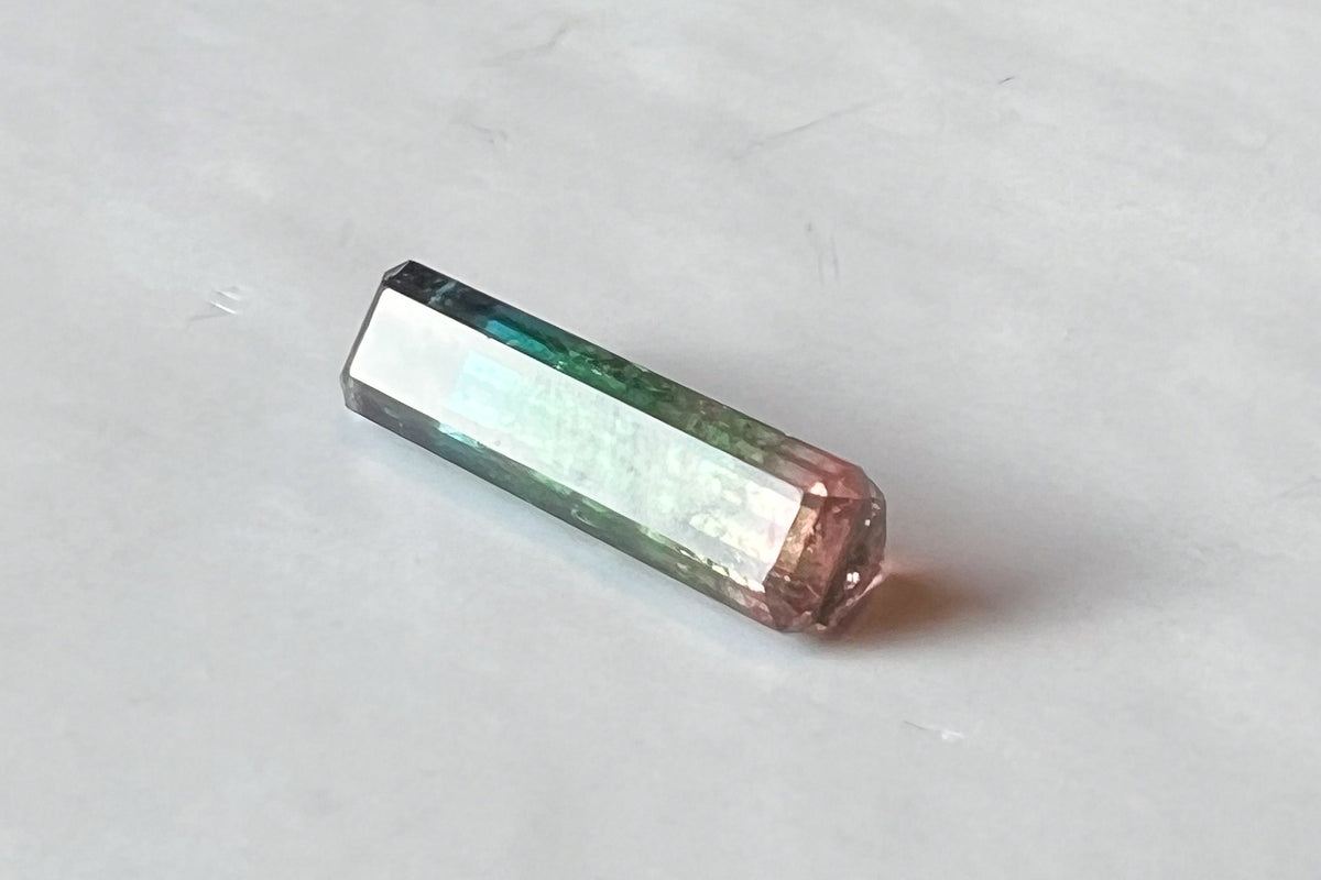 4.15ct Rainbow Parti Afghan Tourmaline — Palimpsest Signet or Pendant — Made to Order