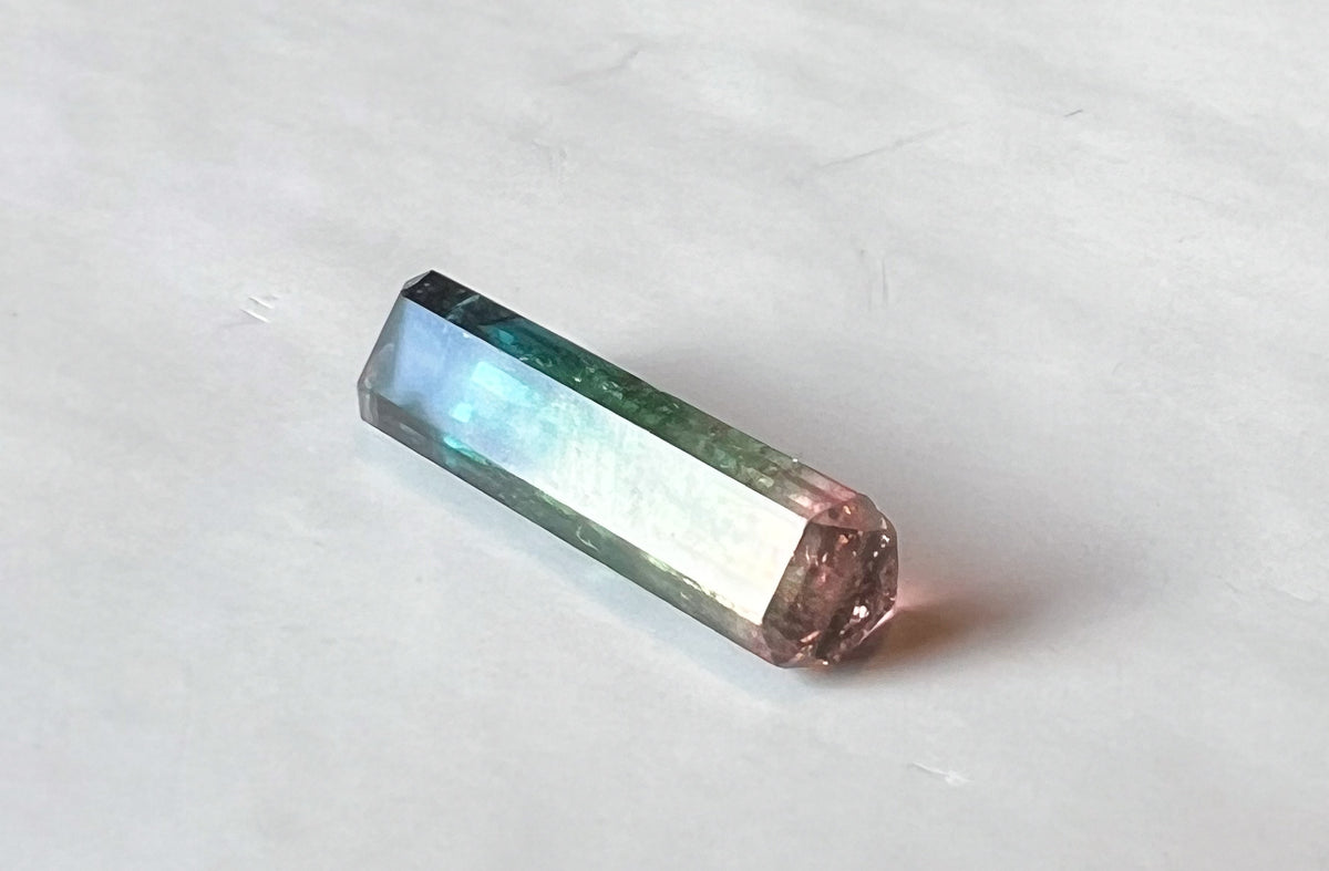 4.15ct Rainbow Parti Afghan Tourmaline — Palimpsest Signet or Pendant — Made to Order