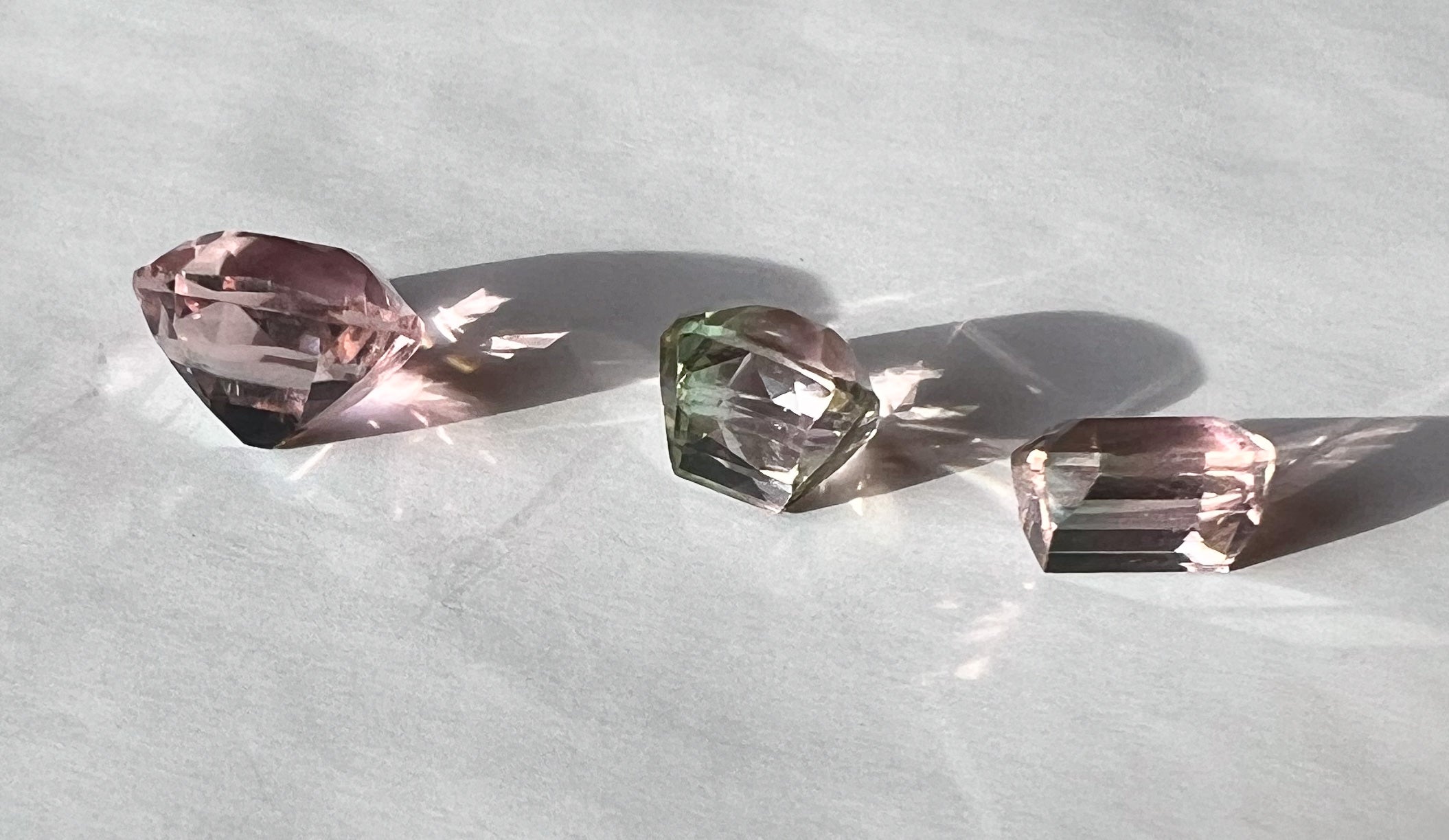Watermelon Afghan Tourmalines — Flat Back Studs — Made to Order
