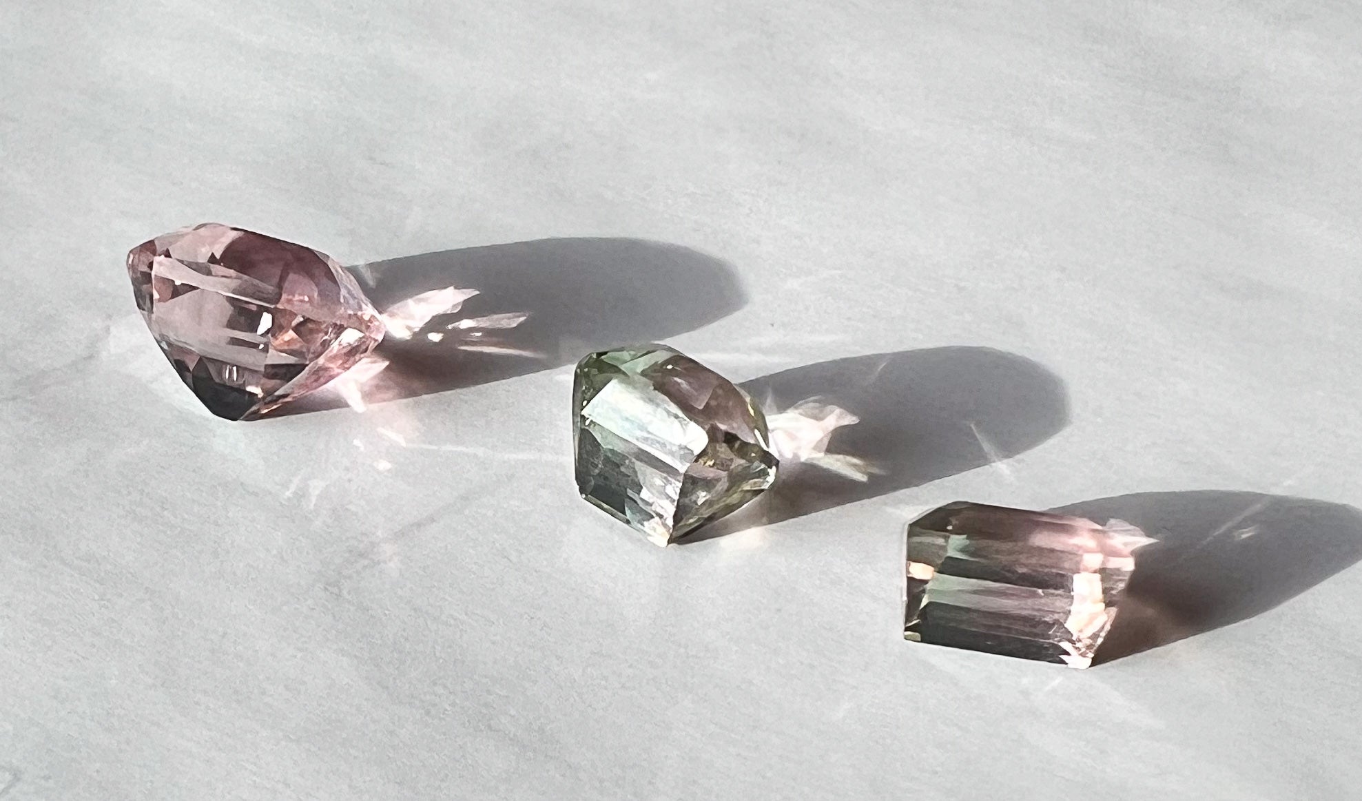 Watermelon Afghan Tourmalines — Flat Back Studs — Made to Order