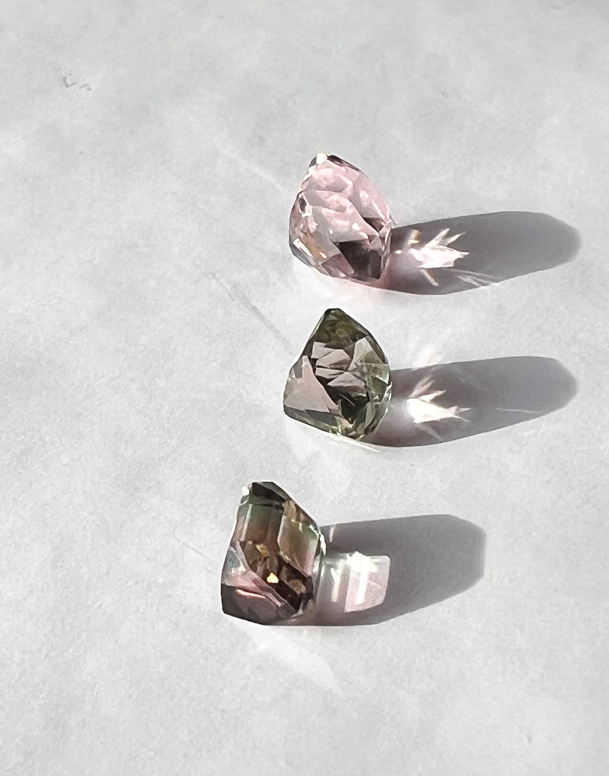 Watermelon Afghan Tourmalines — Flat Back Studs — Made to Order