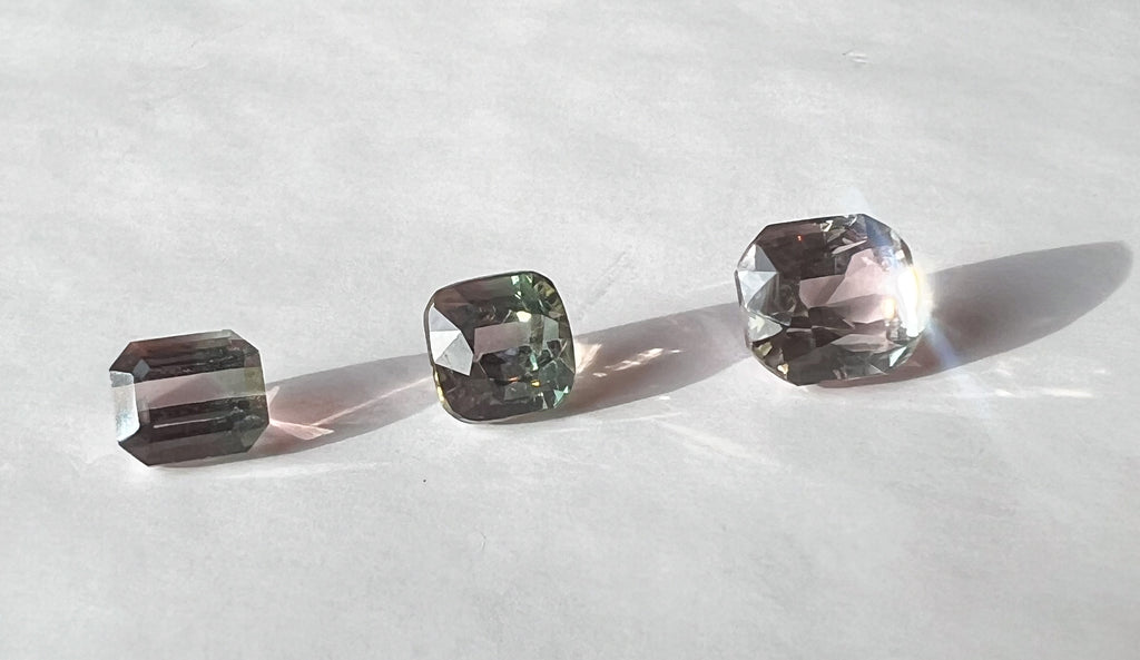 Watermelon Afghan Tourmalines — Flat Back Studs — Made to Order