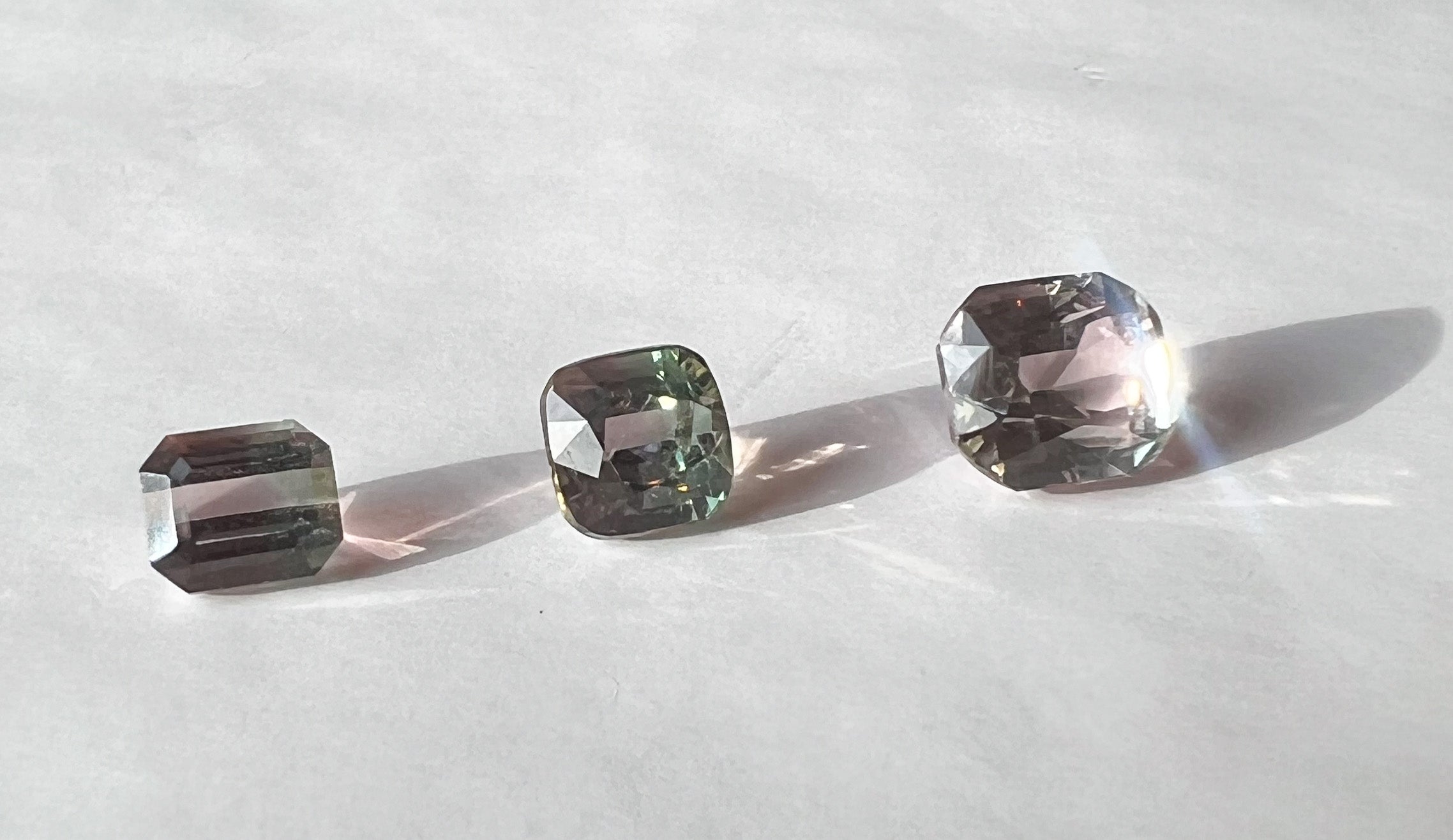 Watermelon Afghan Tourmalines — Flat Back Studs — Made to Order