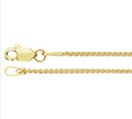 18k Yellow Gold 1.2mm Round Wheat Chain — 18"