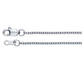 18k Palladium White Gold 1.5mm Oval Cable Chain — 18"