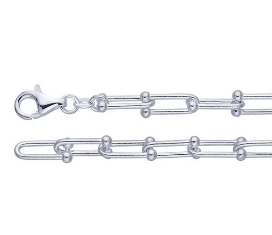 Sterling Silver 5.25mm Jax Link Chain — 18"