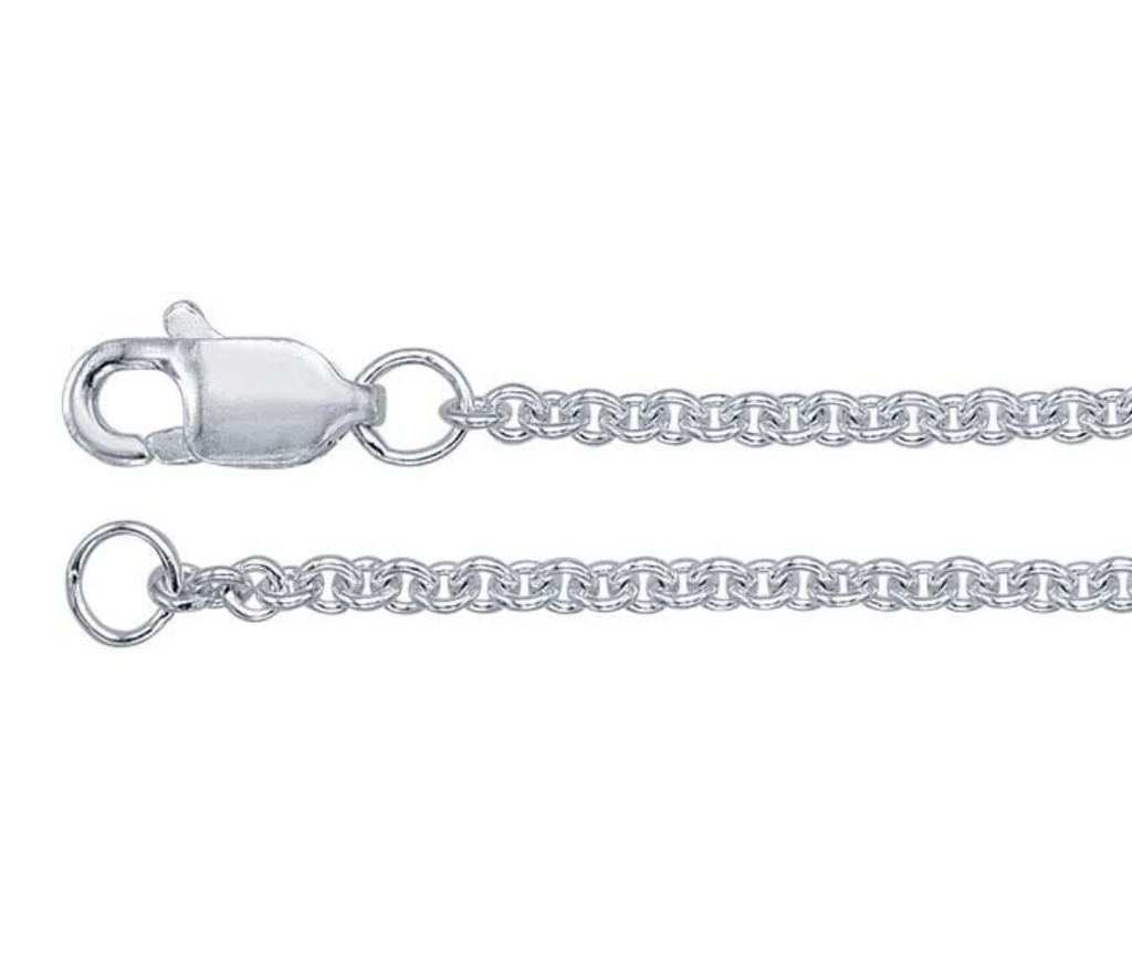 Argentium Silver 1.7mm Round Cable Chain — 18"