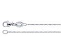 Platinum 1.1mm Diamond-Cut Cable Chain — 18"