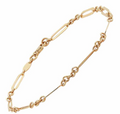 14k Yellow Gold Oval Link Bracelet