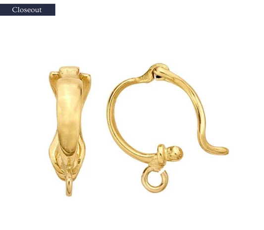18k Yellow Gold Oval Necklace Enhancer