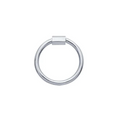 Sterling Silver Round Carabiner Clasp