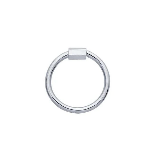 Sterling Silver Round Carabiner Clasp